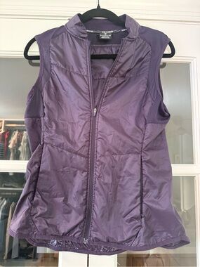 Nike Purple Quilted Sleeveless Vest with Zip